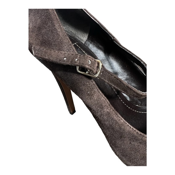 BCBG Paulie Suede heels brown size 7.5 - Picture 10 of 15